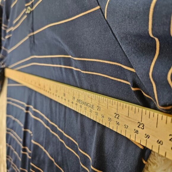 Brooks Brothers Polo Shirt Striped 100% Cotton Long Sleeve Men's Size XL Golf - Picture 4 of 11